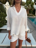 Embroidered Shorts Set