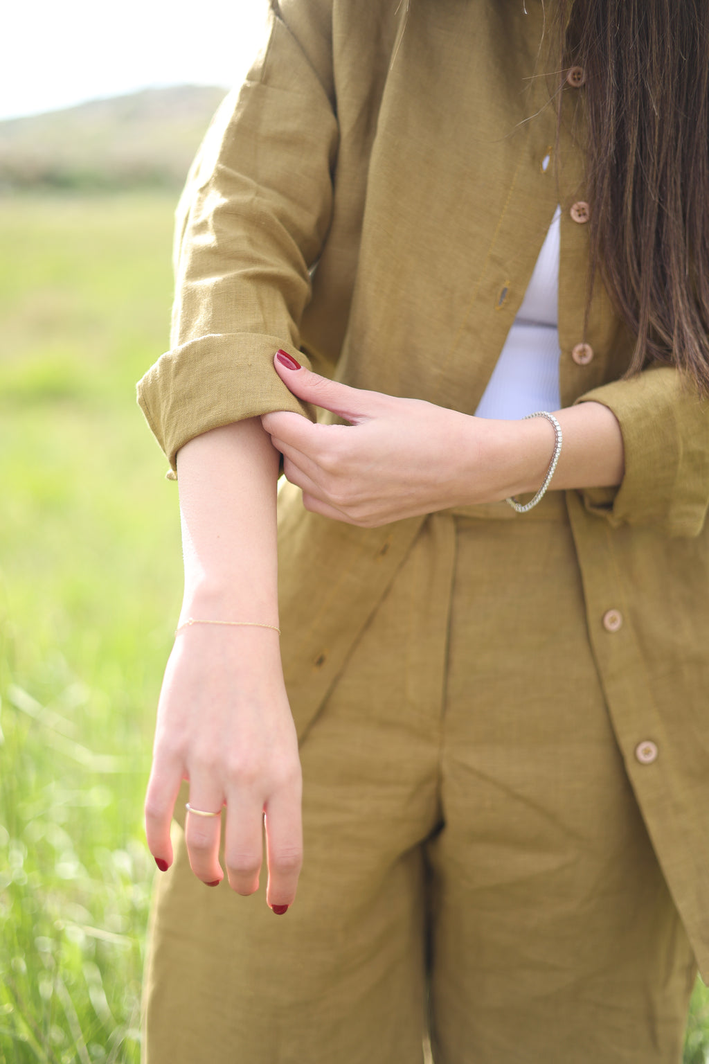 Ochre Linen Set