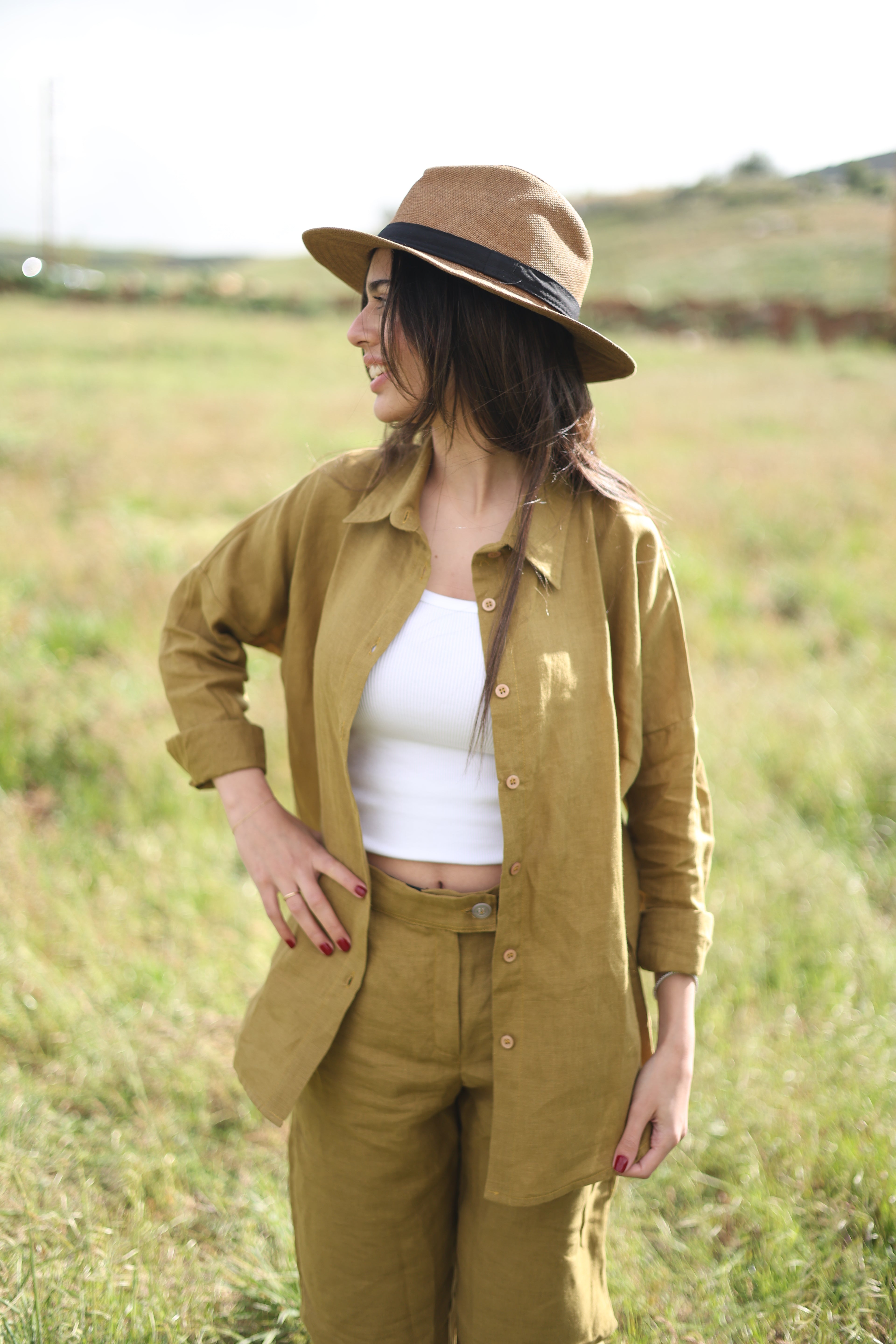 Ochre Linen Set