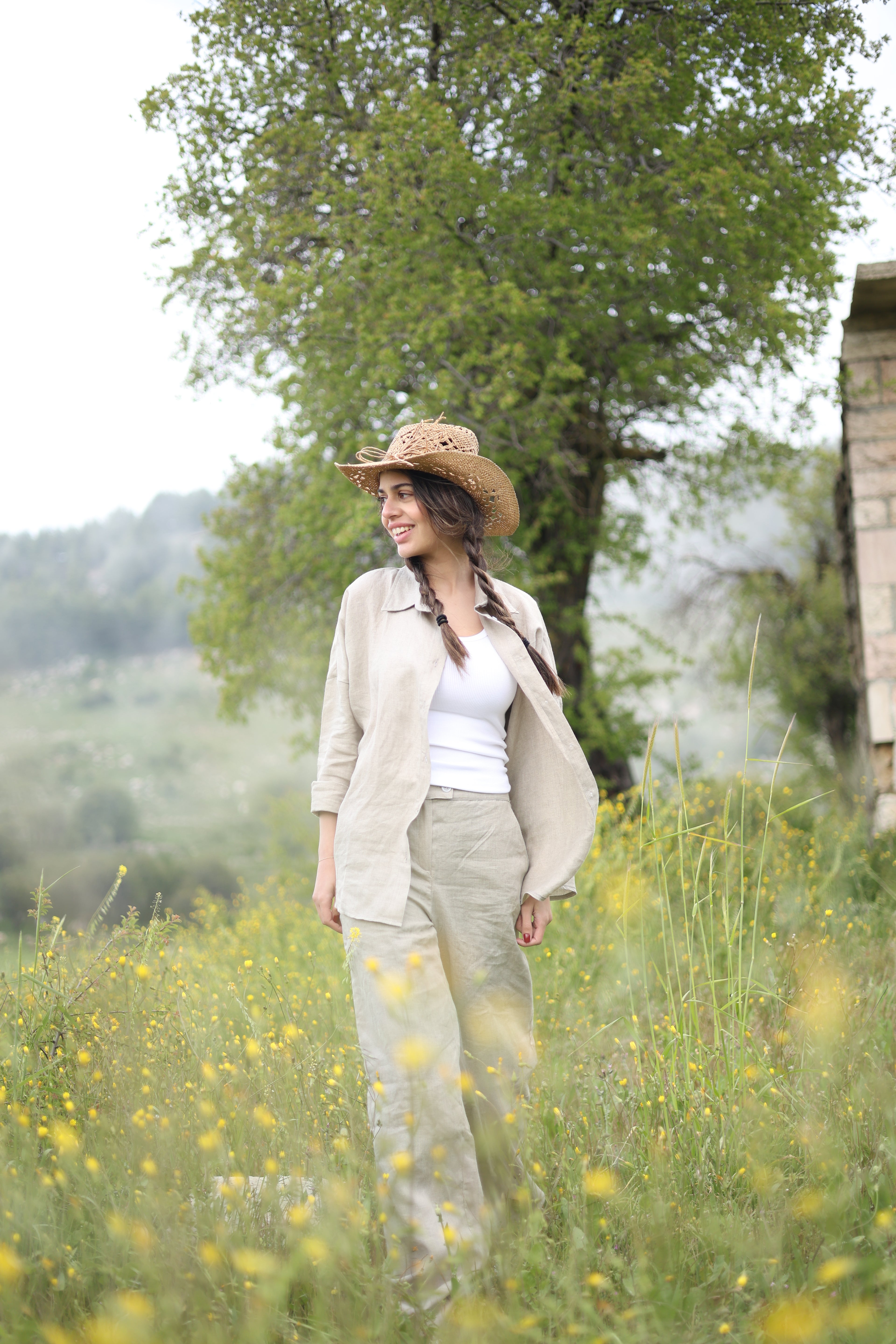 Ecru Linen Set