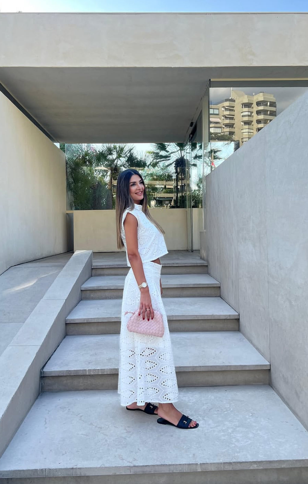 Embroidered Skirt Set